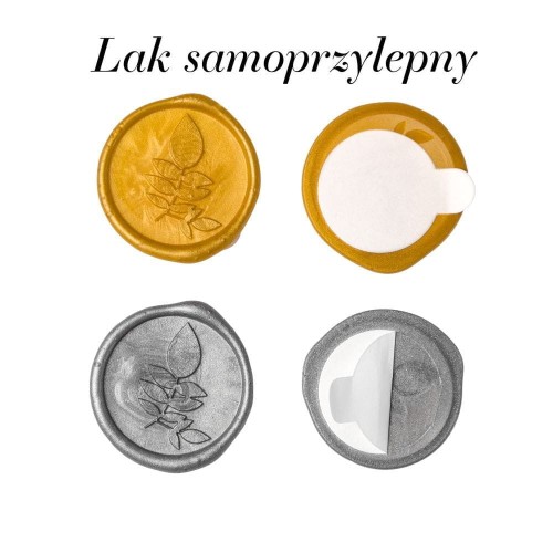 stempel do koperty, lak