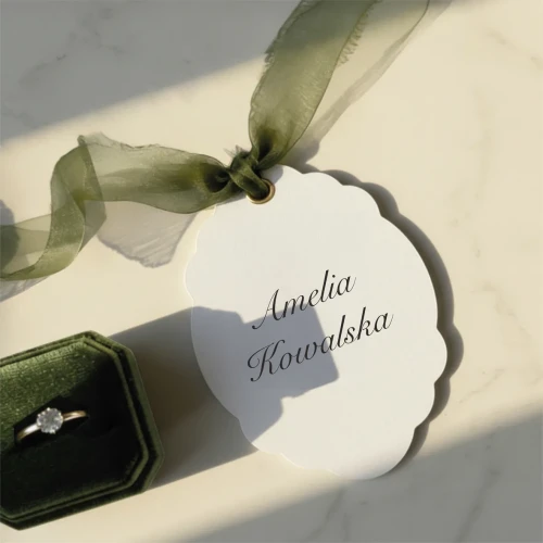 Winietka papierowa wzór 5- RÓŻNE KOLORY- Kolekcja Royal Wedding