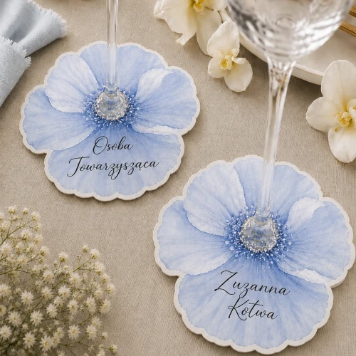 Winietka papierowa Kwiatek na kieliszek