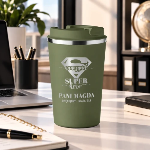 Personalizowany kubek termiczny dla nauczyciela- wzór 2