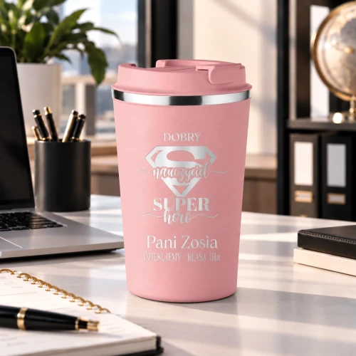 Personalizowany kubek termiczny dla nauczyciela- wzór 2