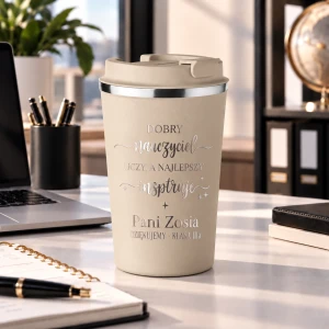 Personalizowany kubek termiczny  dla nauczyciela- wzór 4