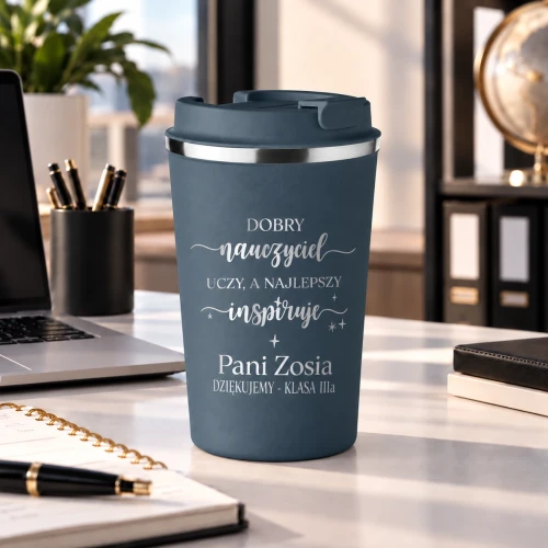 Personalizowany kubek termiczny dla nauczyciela- wzór 4