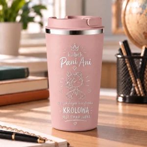Personalizowany kubek termiczny  dla nauczyciela - wzór 12