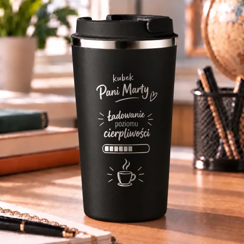 Personalizowany kubek termiczny  dla nauczyciela- wzór 14