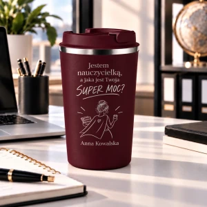 Personalizowany kubek termiczny  dla nauczyciela - wzór 6